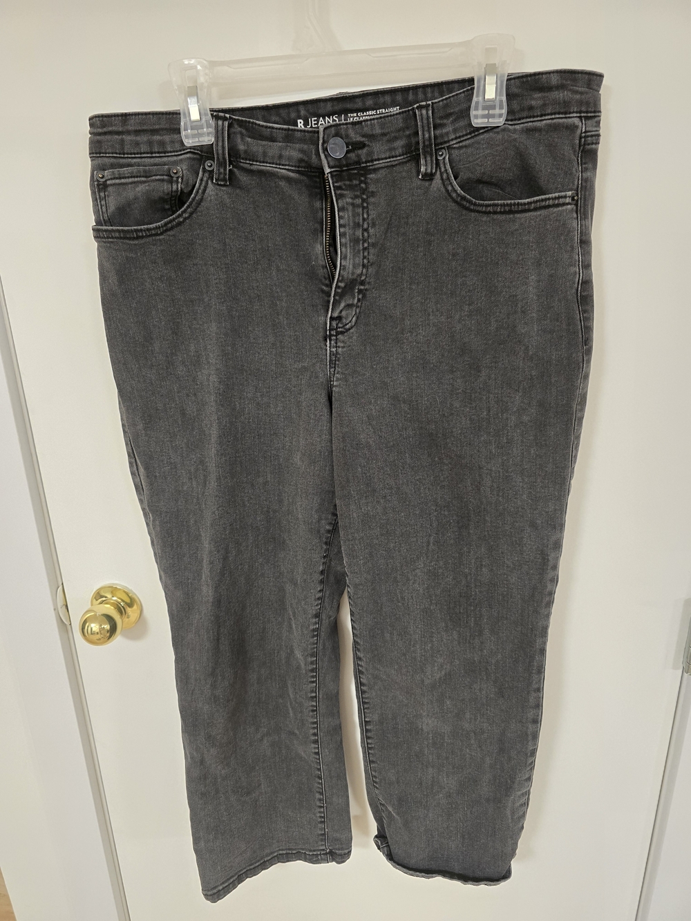 R Jeans Classic Straight Gray Jeans